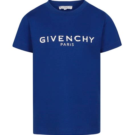 givenchy distressed t shirt blue|GIVENCHY Distressed Logo.